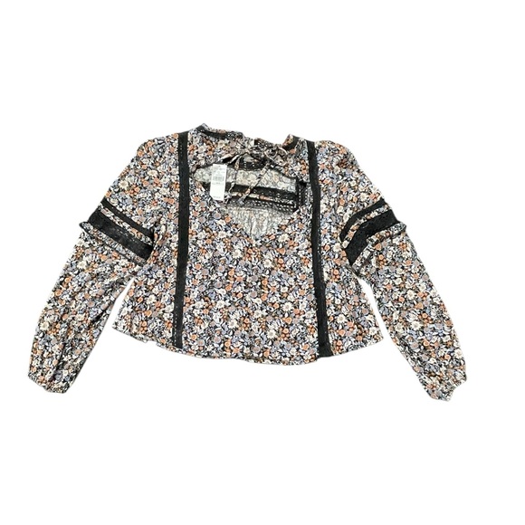 ⭐️ 5/$25 American Eagle size small floral peasant blouse NWT - Picture 4 of 5